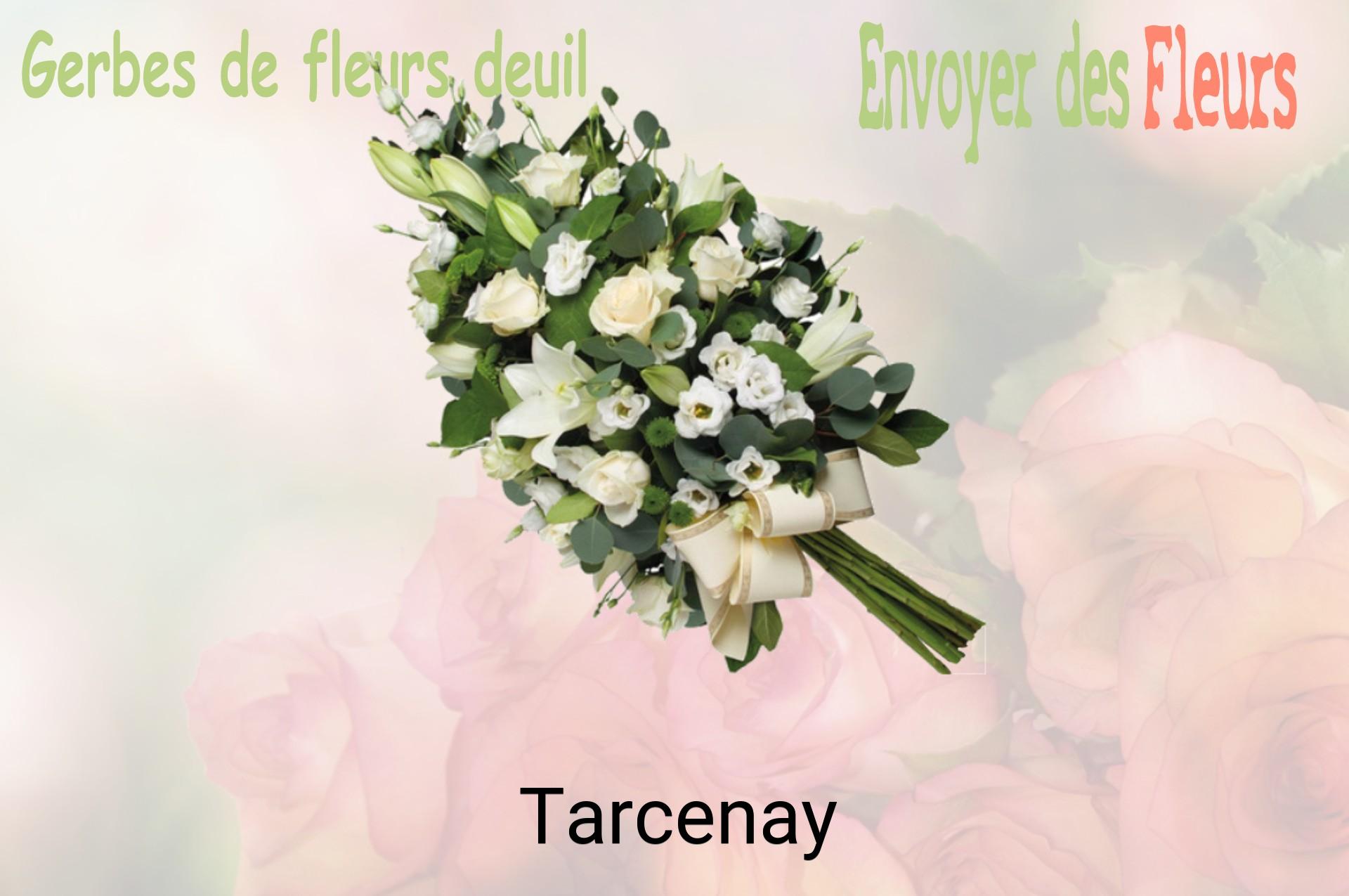 Gerbe de fleurs de deuil livrée à Tarcenay